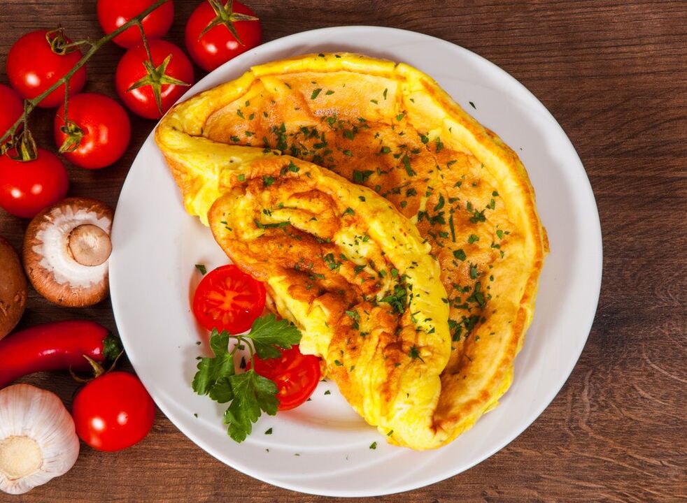 omelet with tomatoes egg dietary dish