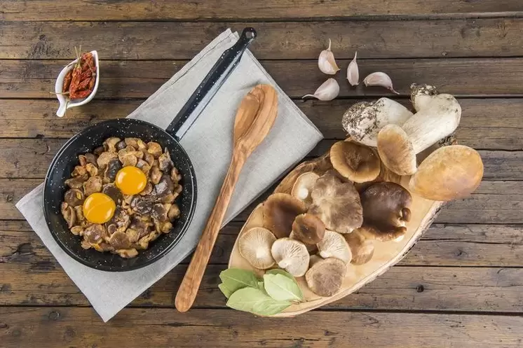 mushrooms with eggs for a diet without carbohydrates