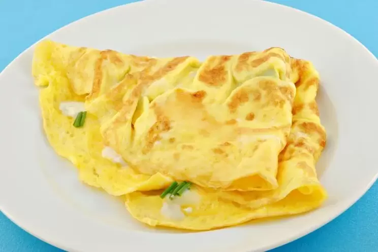 omelette with cheese for a diet without carbohydrates