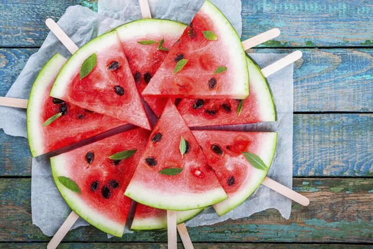 Watermelon sticks on snacks for watermelon diet